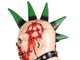 страшная маска панка, панк, панк зомби, кровавый панк, маска панка, латексная маска, силиконовая