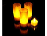 LED СВЕЧА, светодиодная свеча, свеча в стакане, с датчиком задувания, свечка, led, свечка, сведодиод