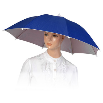 зонтик, на голову, зонт-шляпа, от дождя, синий зонтик, зонт от солнца, зонты, umbrella