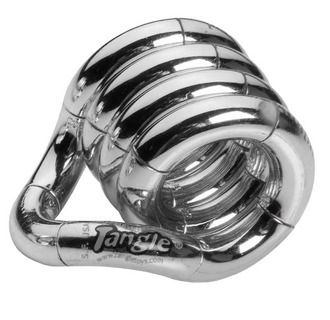 Тангл антистресс (TANGLE), серебрянный, головоломка, хром, хромированный, серебро, chrome, игрушка