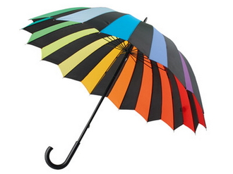 ЗОНТ - ТРОСТЬ &quot;РАДУГА&quot; РАЗНОЦВЕТНЫЙ, зонт, зонтик, радужный, от дождя, зонты, umbrella