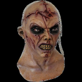 Страшная маска из латекса. Зомби с лоботомия, ужасная маска, маска зомби, ghoulish production