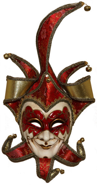 Венецианская маска, петрушка, шут, из венеции, маски, масочка, венеция, красивая, красная, mask