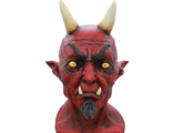 страшная маска, люцифер, дьявол, красная маска, рогатый дьявол, сатана, ужасная маска, латексная