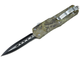Автоматический нож, выкидной нож, стилет, микротек, выкидуха, Combat Troodon Serrated Dagger, ножик