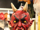 страшная маска, люцифер, дьявол, красная маска, рогатый дьявол, сатана, ужасная маска, латексная